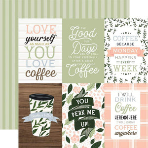 Scrapbooking  Coffee & Friends Double-Sided Cardstock 12"X12" -  4"x6" Journaling Cards Paper 12"x12"