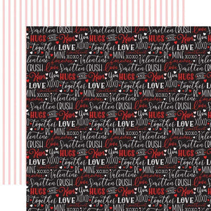 Scrapbooking  Cupid & Co. Double-Sided Cardstock 12"X12" - Love Words Paper 12"x12"