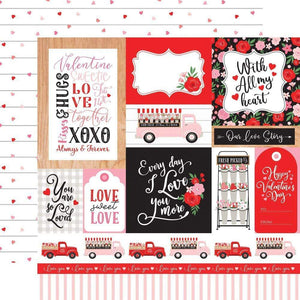 Scrapbooking  Cupid & Co. Double-Sided Cardstock 12"X12" - Multi Journaling Cards Paper 12"x12"