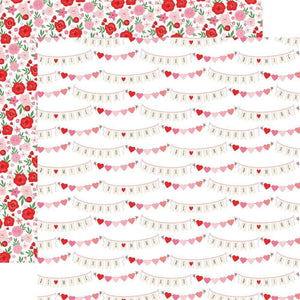 Scrapbooking  Cupid & Co. Double-Sided Cardstock 12"X12" - XOXO Banners Paper 12"x12"