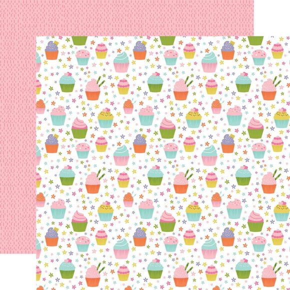 Scrapbooking  Echo Park All About A Girl Double-Sided Cardstock 12