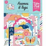 Scrapbooking  Echo Park Cardstock Ephemera 33/Pkg Frames & Tags, Play All Day Girl Paper 12"x12"