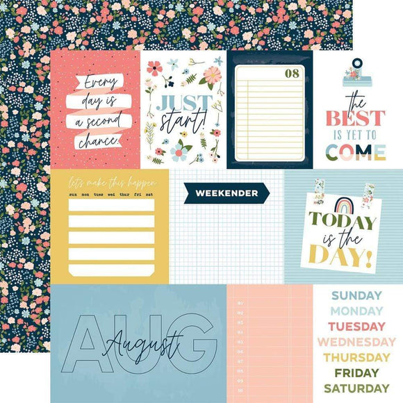 Scrapbooking  Echo Park Day In The Life Double-Sided Cardstock 12