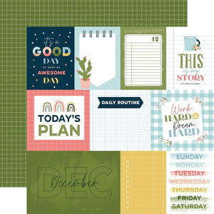 Scrapbooking  Echo Park Day In The Life Double-Sided Cardstock 12"X12" - December Paper 12"x12"