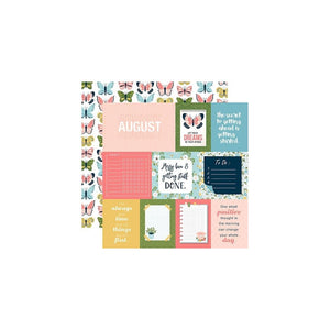 Scrapbooking  Echo Park Day In The Life No. 2 Double-Sided Cardstock 12"X12" August Paper 12"X12"