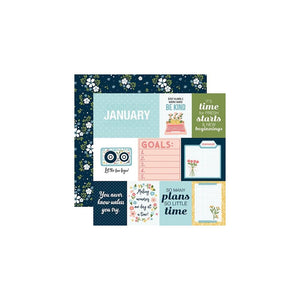 Scrapbooking  Echo Park Day In The Life No. 2 Double-Sided Cardstock 12"X12" January Paper 12"X12"