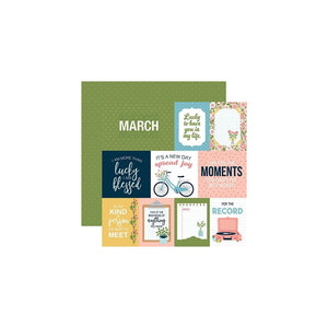 Scrapbooking  Echo Park Day In The Life No. 2 Double-Sided Cardstock 12"X12" March Paper 12"X12"