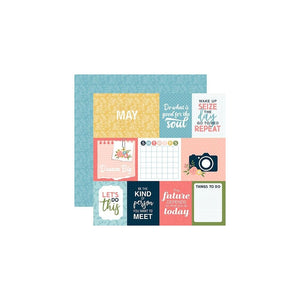 Scrapbooking  Echo Park Day In The Life No. 2 Double-Sided Cardstock 12"X12" May Paper 12"X12"