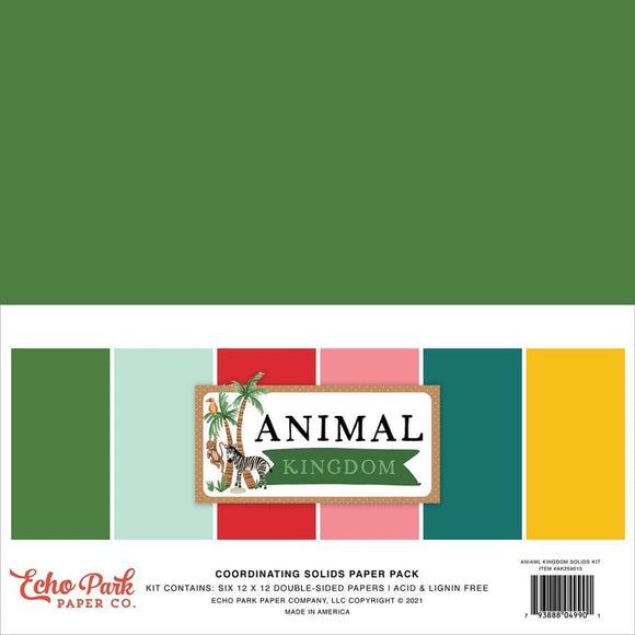 Scrapbooking  Echo Park Double-Sided Solid Cardstock 12