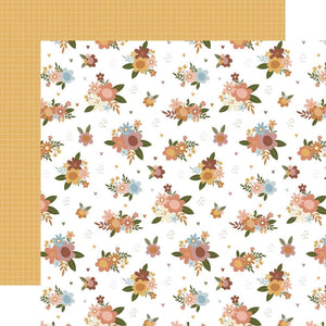 Scrapbooking  Echo Park Dream Big Little Girl Double-Sided Cardstock 12"X12" - Wildflower Field Paper 12"x12"