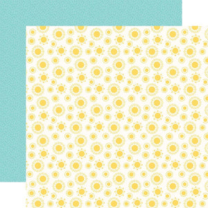 Scrapbooking  Echo Park Endless Summer Double-Sided Cardstock 12"X12" - Sunny Rays Paper 12"x12"