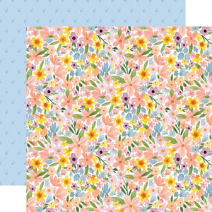 Scrapbooking  Echo Park Favorite Easter Double-Sided Cardstock 12"X12" - Sunny Floral Paper 12"x12"