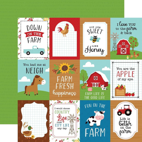 Scrapbooking  Echo Park Fun On The Farm Double-Sided Cardstock 12
