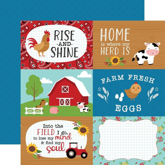 Scrapbooking  Echo Park Fun On The Farm Double-Sided Cardstock 12