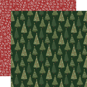 Scrapbooking  Echo Park Gnome For Christmas Double-Sided Cardstock 12"X12" -A Lot Like Christmas Paper 12"x12"