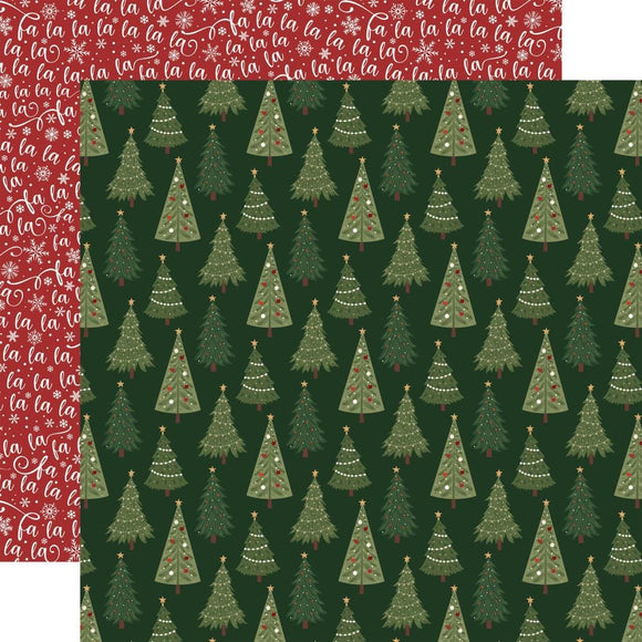 Scrapbooking  Echo Park Gnome For Christmas Double-Sided Cardstock 12
