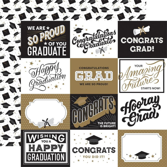 Scrapbooking  Echo Park Graduation Double-Sided Cardstock 12