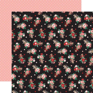 Scrapbooking  Echo Park Hello Valentine Double-Sided Cardstock 12"X12" - Be Mine Bouquet Paper 12"x12"