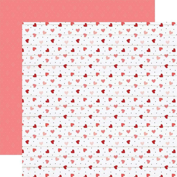 Scrapbooking  Echo Park Hello Valentine Double-Sided Cardstock 12
