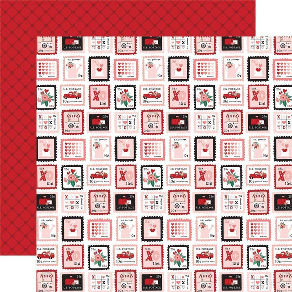 Scrapbooking  Echo Park Hello Valentine Double-Sided Cardstock 12