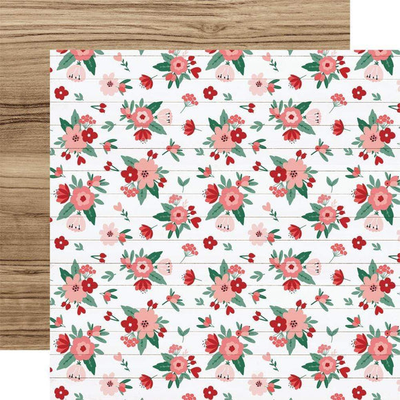 Scrapbooking  Echo Park Hello Valentine Double-Sided Cardstock 12