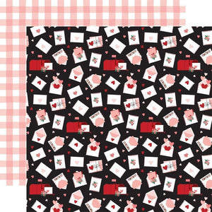 Scrapbooking  Echo Park Hello Valentine Double-Sided Cardstock 12"X12" - You Got Mail Paper 12"x12"