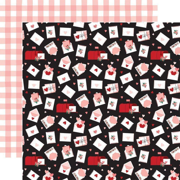 Scrapbooking  Echo Park Hello Valentine Double-Sided Cardstock 12