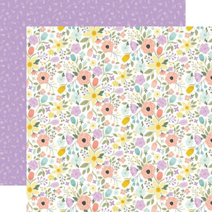 Scrapbooking  Echo Park It's Easter Time Double-Sided Cardstock 12"X12" - Blooming Blossoms Paper 12"x12"