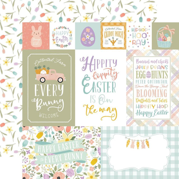 Scrapbooking  Echo Park It's Easter Time Double-Sided Cardstock 12