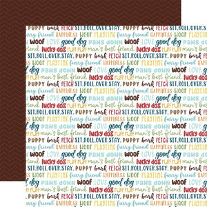 Scrapbooking  Echo Park My Dog Collection 12" x 12" Double Sided Paper -Good Dog Paper 12"x12"