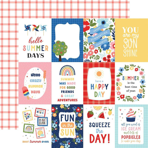 Scrapbooking  Echo Park My Favorite Summer Double-Sided Cardstock 12