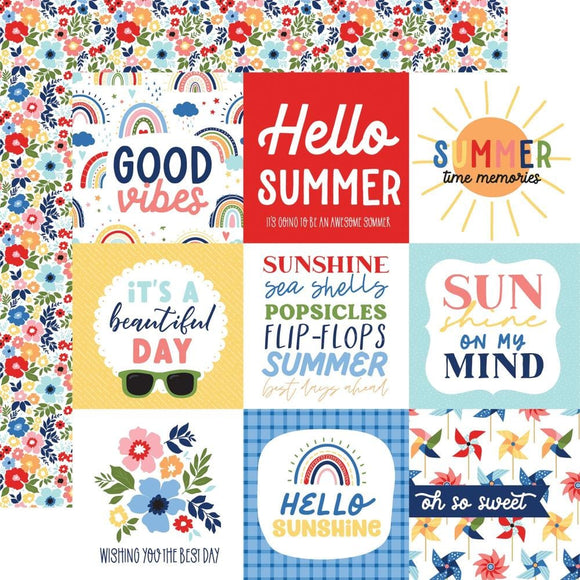Scrapbooking  Echo Park My Favorite Summer Double-Sided Cardstock 12
