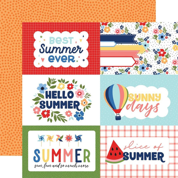 Scrapbooking  Echo Park My Favorite Summer Double-Sided Cardstock 12