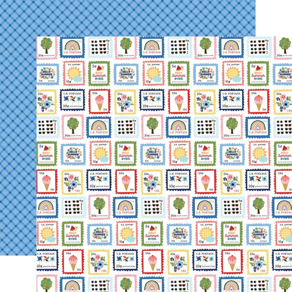 Scrapbooking  Echo Park My Favorite Summer Double-Sided Cardstock 12