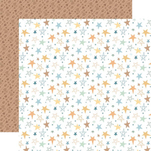 Scrapbooking  Echo Park Our Baby Boy Double-Sided Cardstock 12"X12" - Shining Stars Paper 12"x12"
