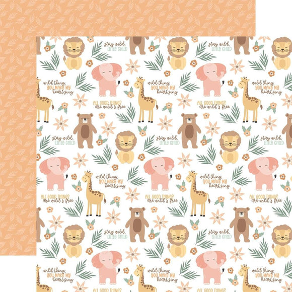 Scrapbooking  Echo Park Our Baby Girl Double-Sided Cardstock 12