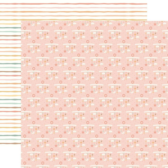 Scrapbooking  Echo Park Our Baby Girl Double-Sided Cardstock 12