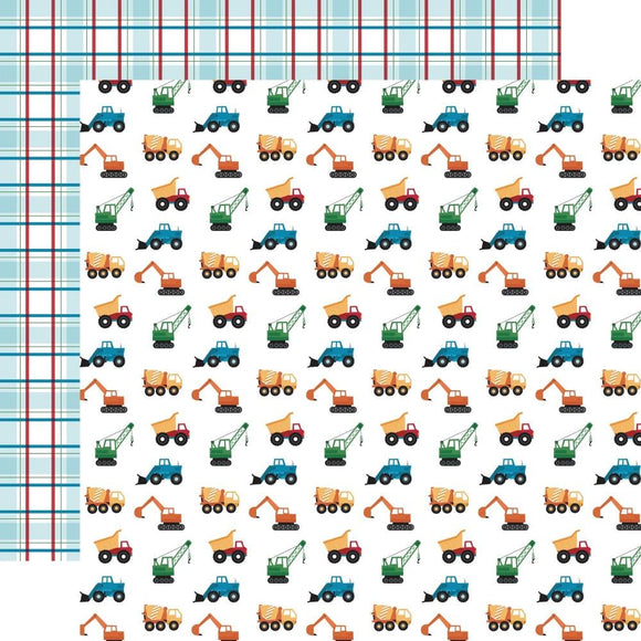 Scrapbooking  Echo Park Play All Day Boy Double-Sided Cardstock 12