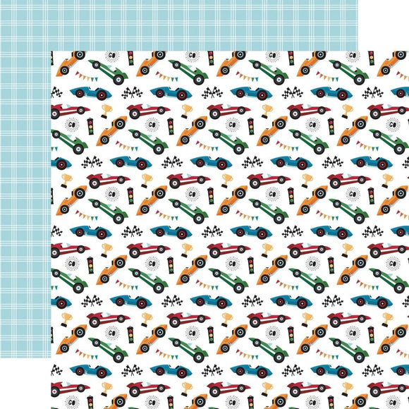 Scrapbooking  Echo Park Play All Day Boy Double-Sided Cardstock 12