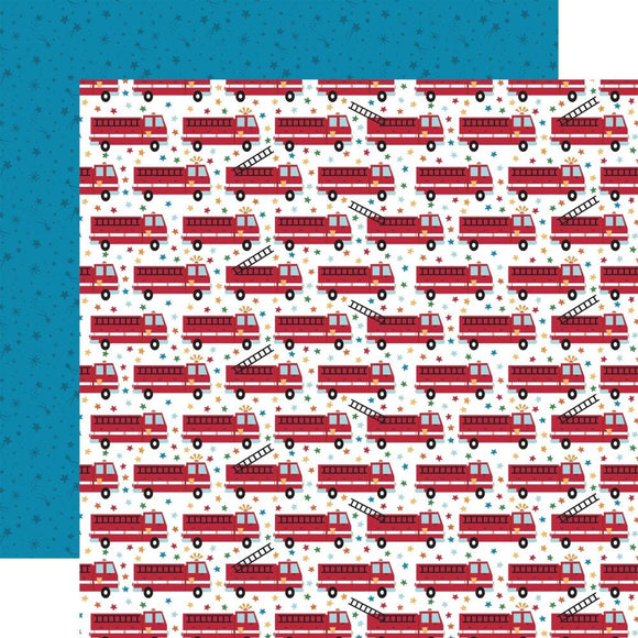 Scrapbooking  Echo Park Play All Day Boy Double-Sided Cardstock 12