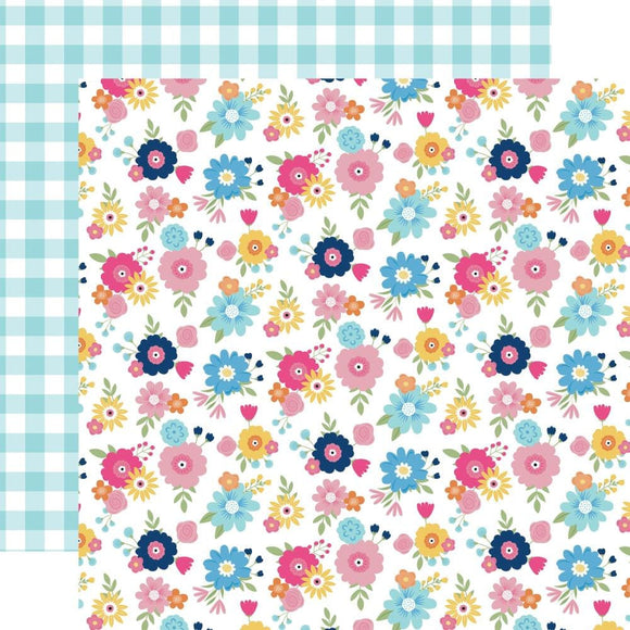 Scrapbooking  Echo Park Play All Day Girl Double-Sided Cardstock 12