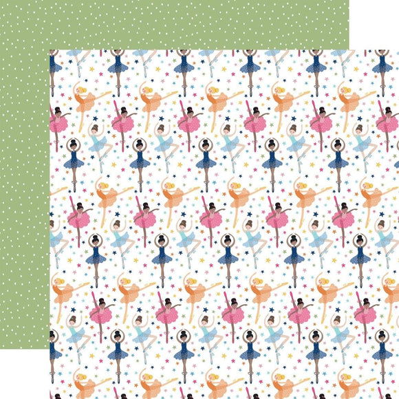 Scrapbooking  Echo Park Play All Day Girl Double-Sided Cardstock 12