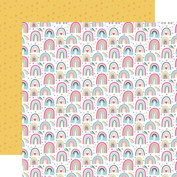 Scrapbooking  Echo Park Play All Day Girl Double-Sided Cardstock 12