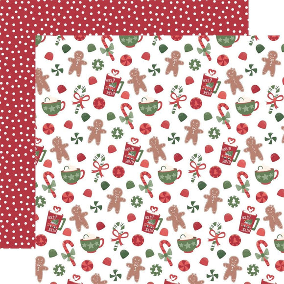 Scrapbooking  Echo Park Santa Claus Lane Double-Sided Cardstock 12