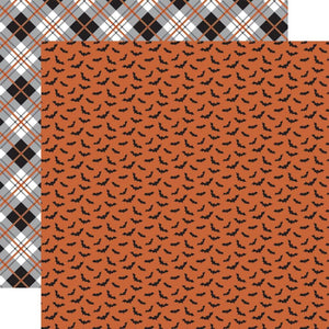 Scrapbooking  Echo Park Spooky Double-Sided Cardstock 12"X12" - Bewitched Bats Paper 12"x12"