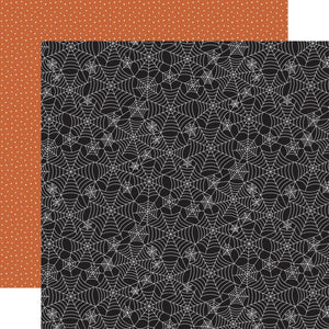 Scrapbooking  Echo Park Spooky Double-Sided Cardstock 12"X12" - Winding Webs Paper 12"x12"