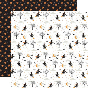 Scrapbooking  Echo Park Spooky Double-Sided Cardstock 12"X12" - Witchy Night Paper 12"x12"
