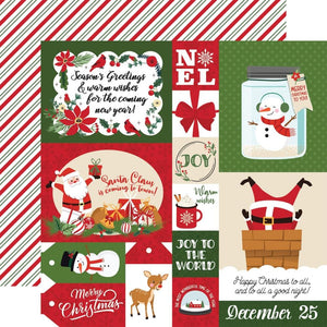 Scrapbooking  Echo Park The Magic Of Christmas Double-Sided Cardstock 12"X12" -Multi Journaling Cards Paper 12"x12"