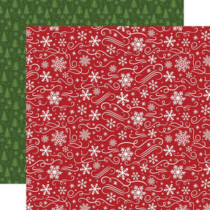 Scrapbooking  Echo Park The Magic Of Christmas Double-Sided Cardstock 12"X12" -Spirit of Snow Paper 12"x12"