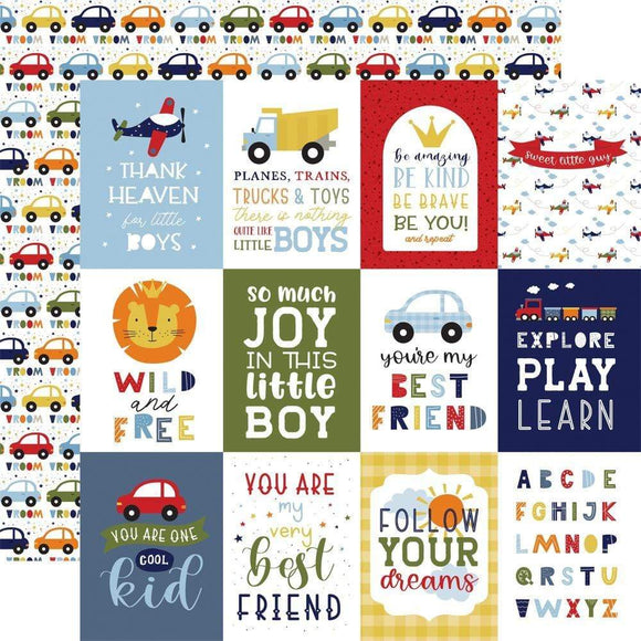 Scrapbooking  Little Dreamer Boy Double-Sided Cardstock 12
